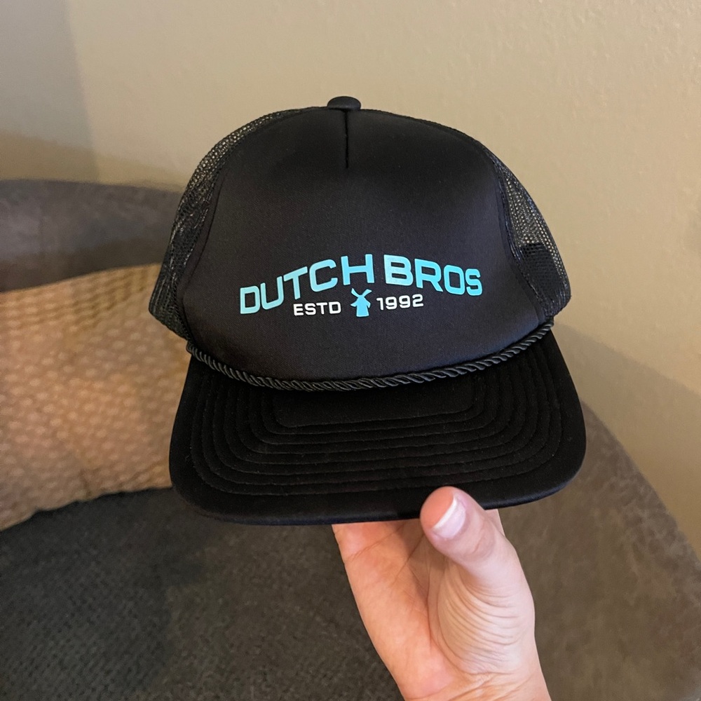 Dutch Bros Black Trucker Hat